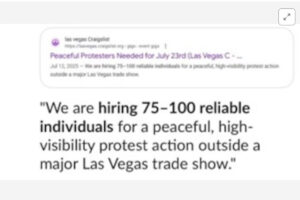 7-OH Fake Protestors
